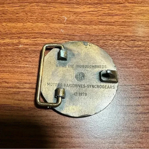 U.S. Electrical Motors Since 1908 Motors Varidrives-Syncrogears 1979 Belt Buckle - Picture 3 of 8